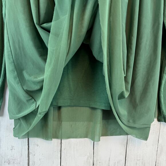 Matilda Jane Green Clairvoyant Stretchy Knit Long Sleeve Tunic Top Size Small - Picture 7 of 13